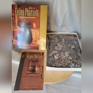 New Open Box Classic Mystery Jigsaw - Curse of the Feline Pharaoh 1000pc Cats